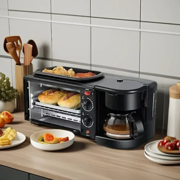 Silvercrest 3-in-1 Microwave, Fryer, and Coffee Maker