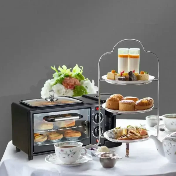 ⁦Silvercrest 3-in-1 Microwave, Fryer, and Coffee Maker⁩ - الصورة ⁦4⁩