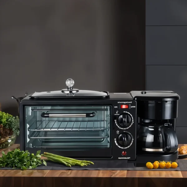 ⁦Silvercrest 3-in-1 Microwave, Fryer, and Coffee Maker⁩ - الصورة ⁦5⁩